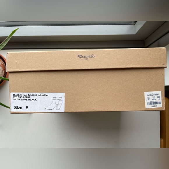 Madewell Lonnie Strap Black Stacked Heel Ankle Bootie - Picture 10 of 10